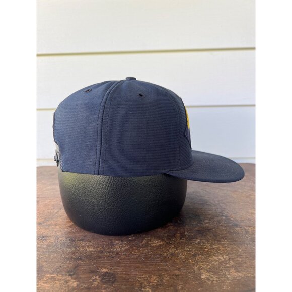 USS Bluefish SSN-675 Embroidered Navy Blue Snapback Hat W3 - Picture 4 of 6